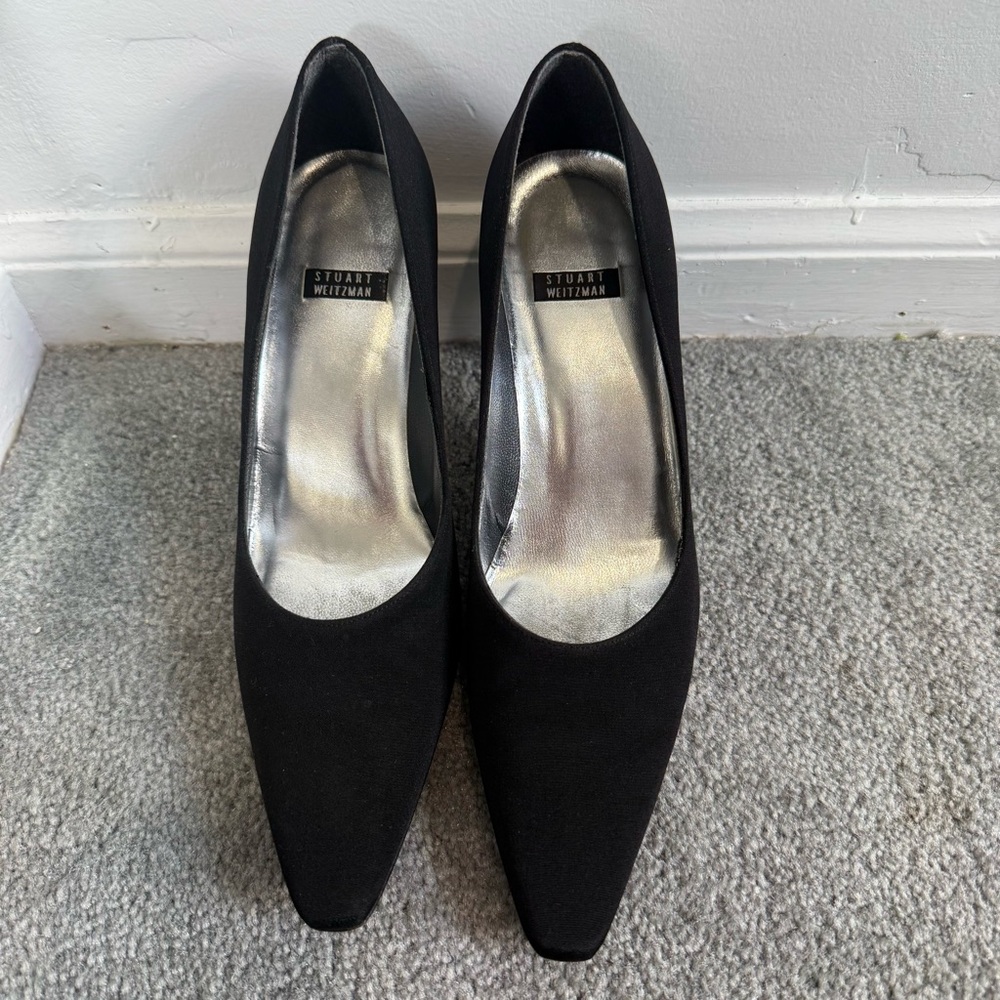 Stuart Weitzman Black Heel Pumps - Picture 5 of 8